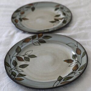 Pfaltzgraff Everyday Rustic Leaves 11in Dinner Plates Set of 2 Casual Dinnerware